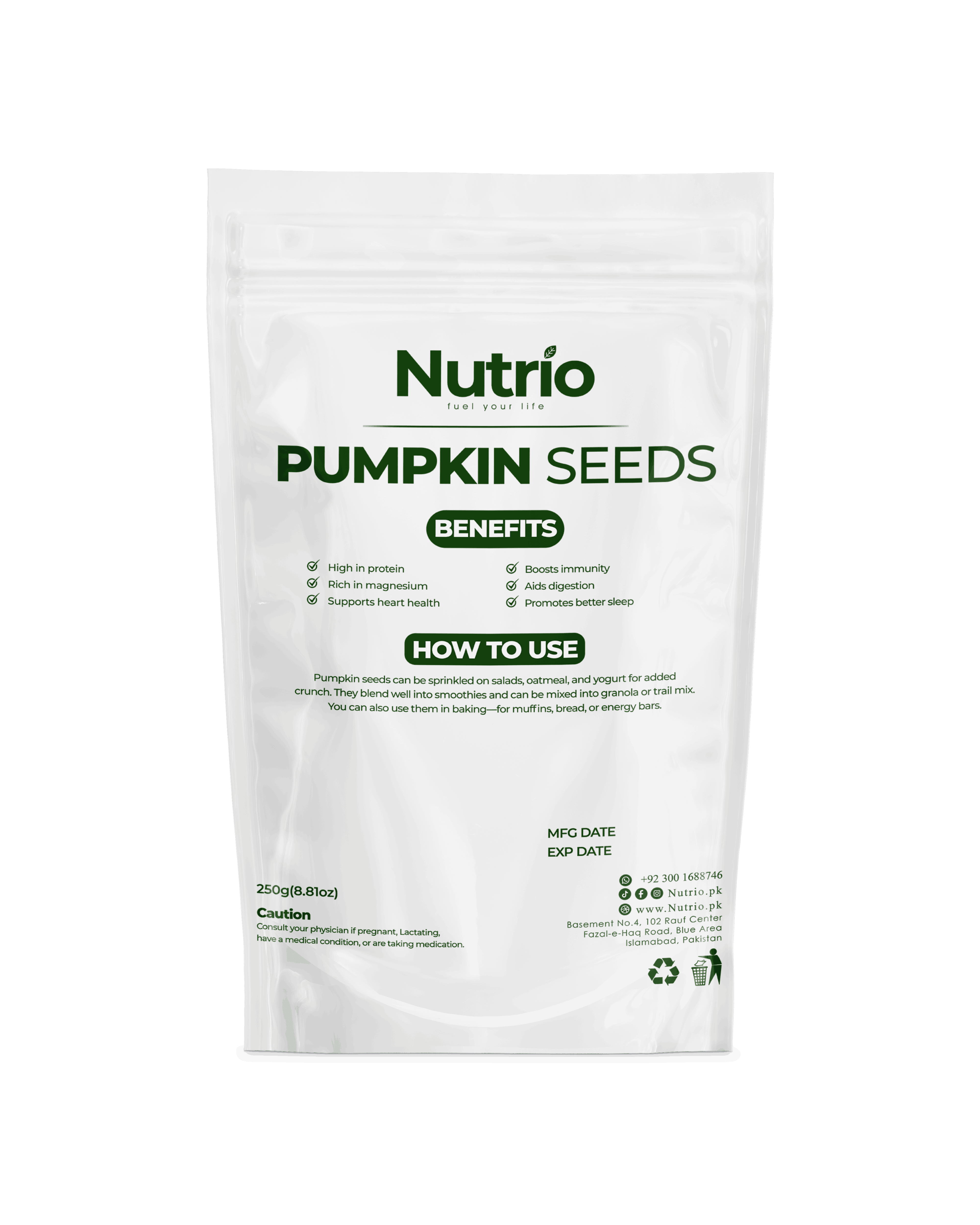 Pumpkin Seeds - Nutrio